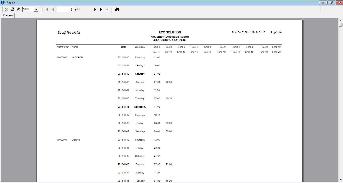 ECO Attendance System